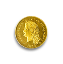 1879 Flowing Hair $4 Stella Gold Coin
