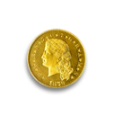 1879 Flowing Hair $4 Stella Gold Coin