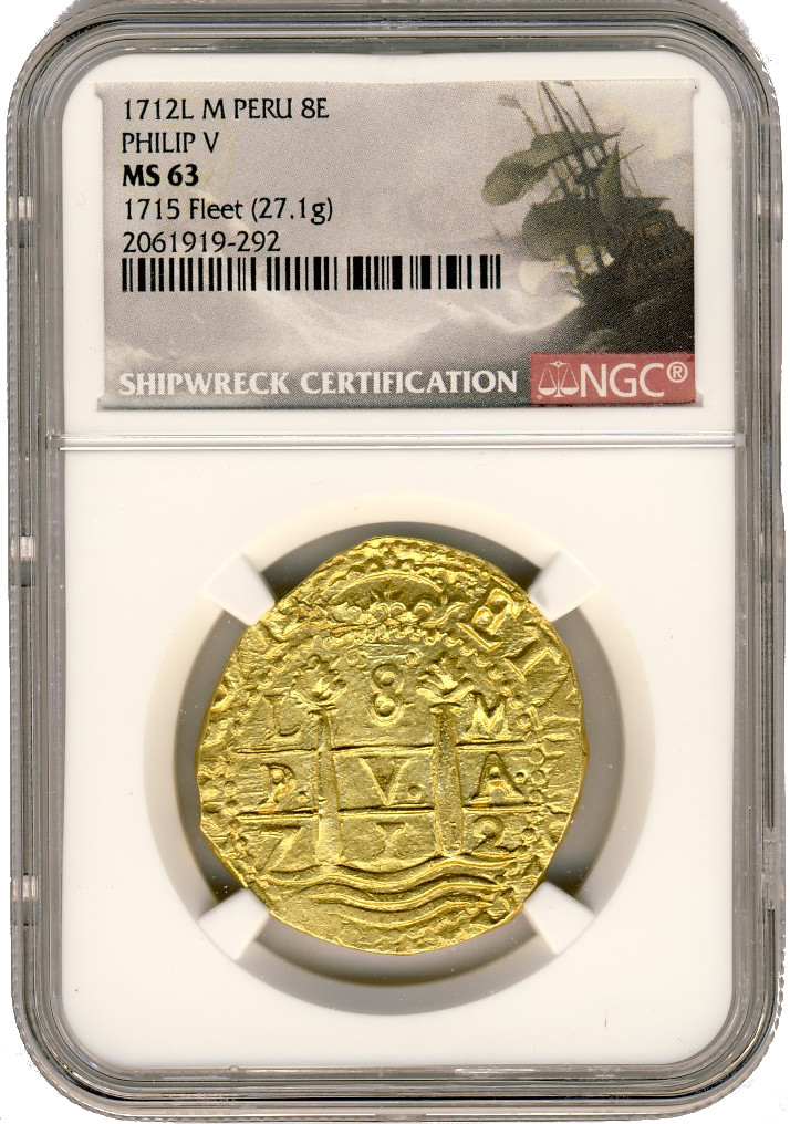 1715 Spanish Treasure Fleet Gold Coin