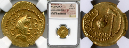 Julius Caesar Gold Aureus Gold Coin