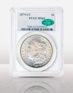 1879 CC Morgan $1 MS62 CAC