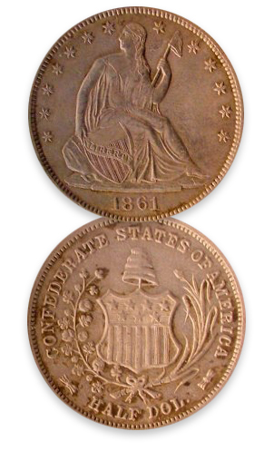 1861 Confederate Half Dollar