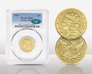 1834 $5 Classic – Plain 4 - $6,344