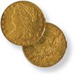 Capped Bust to Left Quarter Eagle