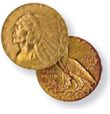 $5 Indian Half Eagle Gold Coin