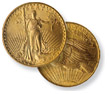 High-Relief Saint Gauden's Double Eagle Gold Coin