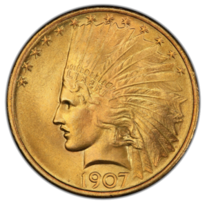 1907 $10 Indian Head