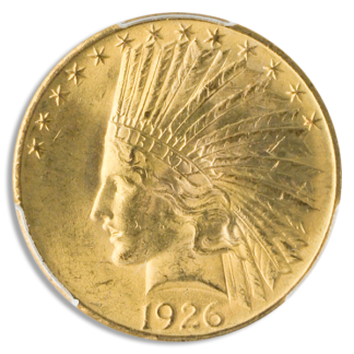 $10 Indian Certified MS64 (Dates/Types Vary)