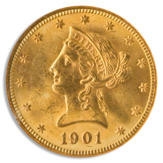 $10 Liberty Certified MS64 (Dates/Types Vary)