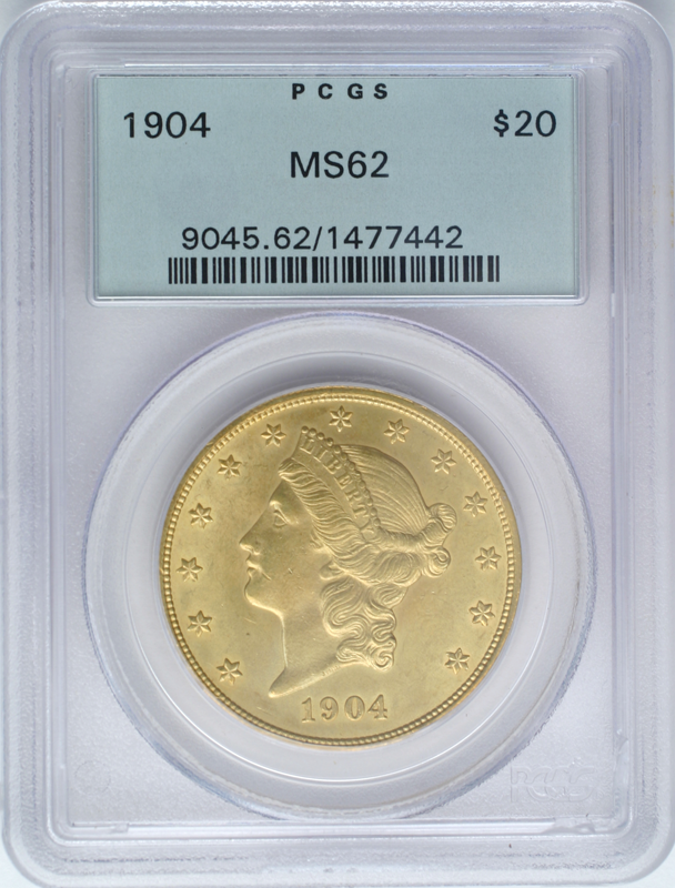 $20 Liberty Certified MS62 (Dates/Types Vary)