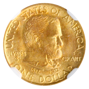 1922 Grant $1 Gold Commemorative With Star NGC MS67 CAC