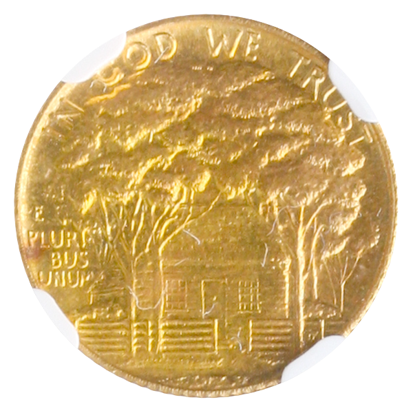 1922 Grant $1 Gold Commemorative With Star NGC MS67 CAC