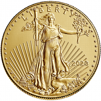 2020 1 oz American Gold Eagle Coin (BU) 2020 1 oz American Gold Eagle Coin (BU)