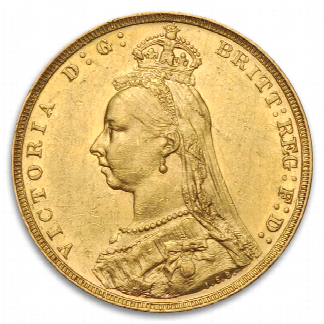 British Gold Queen Victoria Sovereign Coin (Circ, Dates Vary) British Gold Queen Victoria Sovereign Coin (Circ, Dates Vary)