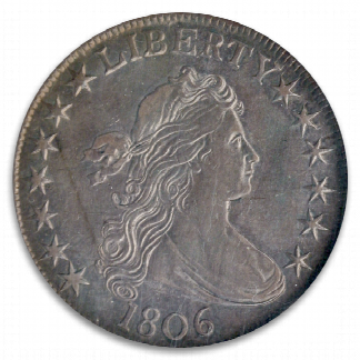 1806 Draped Bust Half Dollar Pointed 6 NGC AU55 1806 Draped Bust Half Dollar Pointed 6 NGC AU55