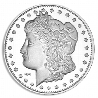 1 oz Morgan Dollar Silver Round Coin (BU, Types Vary) 1 oz Morgan Dollar Silver Round Coin (BU, Types Vary)