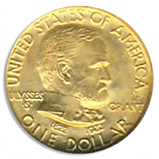 1922 Grant $1 Gold Commemorative With Star NGC MS67 CAC 1922 Grant $1 Gold Commemorative With Star NGC MS67 CAC
