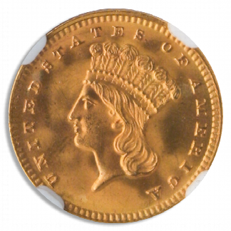 1889 Gold $1 Type 3 NGC MS67 CAC 1889 Gold $1 Type 3 NGC MS67 CAC