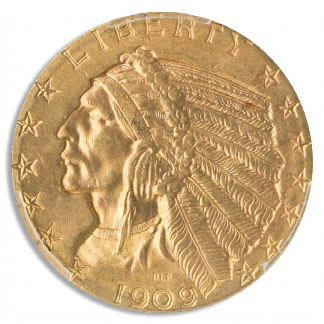 1909 $5 Indian PCGS MS64 CAC 1909 $5 Indian PCGS MS64 CAC