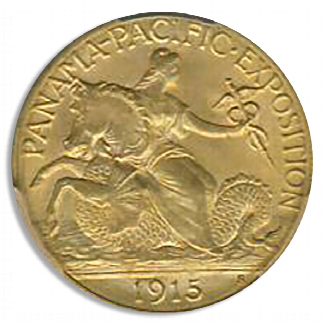 1915-S Panama Pacific $2 1/2 PCGS MS65 CAC 1915-S Panama Pacific $2 1/2 PCGS MS65 CAC