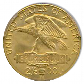 1915-S Panama Pacific $2 1/2 PCGS MS65 CAC 1915-S Panama Pacific $2 1/2 PCGS MS65 CAC
