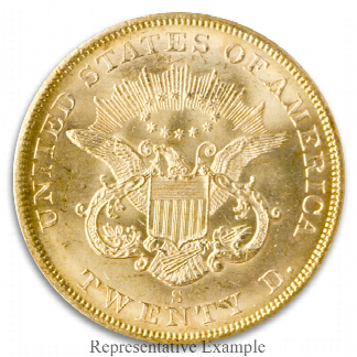 1857-S $20 Liberty S.S. Central America PCGS MS64 1857-S $20 Liberty S.S. Central America PCGS MS64