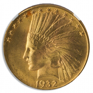1932 $10 Indian NGC MS65 CAC 1932 $10 Indian NGC MS65 CAC