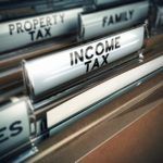 Folder tabs with various tax type names