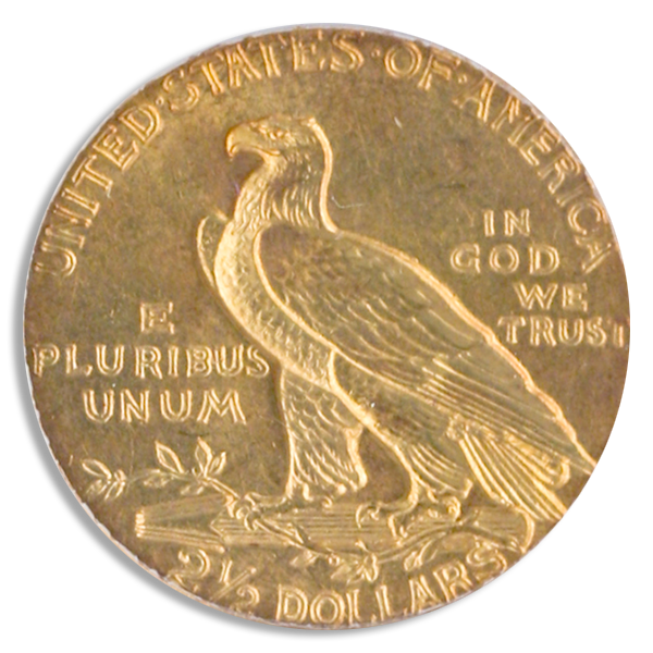 1908 $2 1/2 Indian PCGS MS3 1908 $2 1/2 Indian PCGS MS3