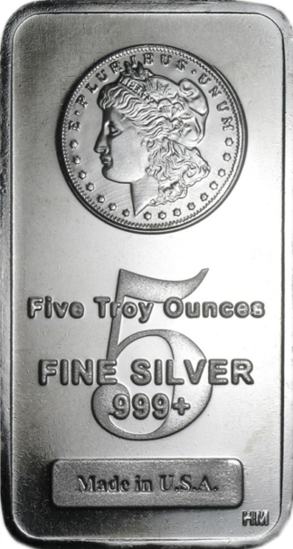 5 oz Silver Bar (Types Vary)