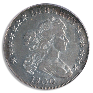 1800 Draped Bust $1 PCGS AU50 CAC 1800 Draped Bust $1 PCGS AU50 CAC