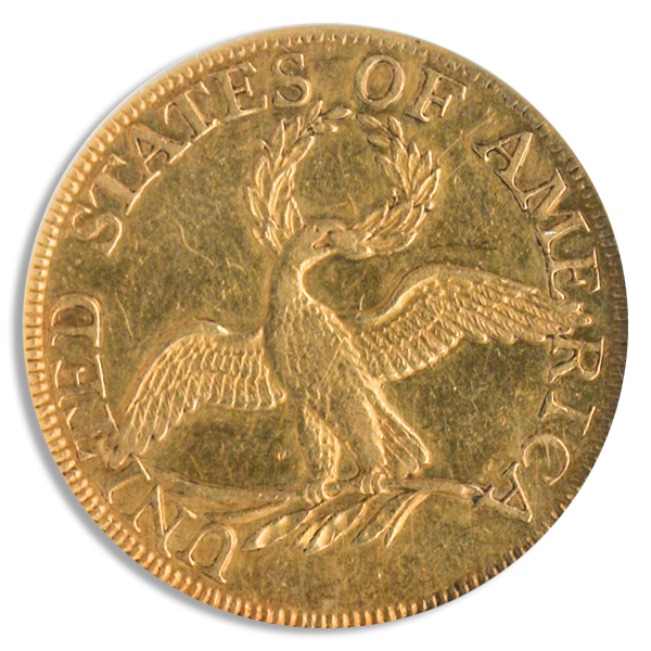 1795 $5 Draped Bust Small Eagle NGC AU58 CAC