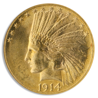 1914-D $10 Indian NGC MS64 CAC