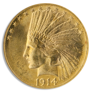 1914-D $10 Indian NGC MS64 CAC 1914-D $10 Indian NGC MS64 CAC
