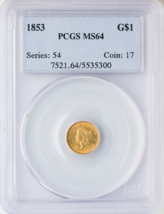 $1 Gold Type 1 Certified MS64 (Dates/Types Vary) $1 Gold Type 1 Certified MS64 (Dates/Types Vary)