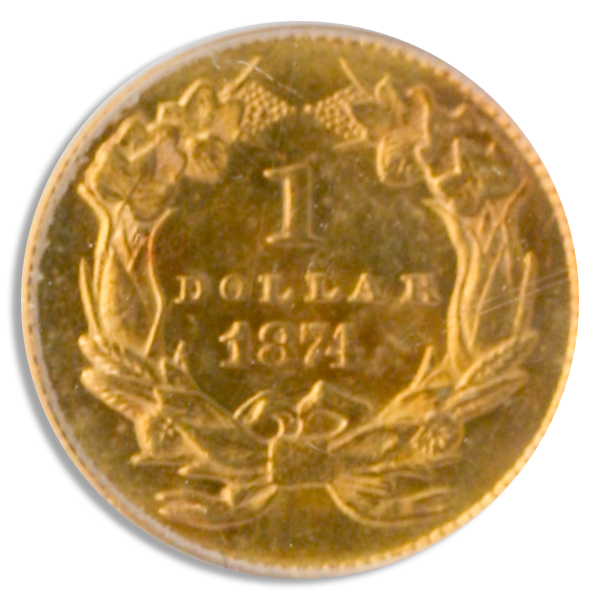 $1 Gold Type 3 Certified MS64 (Dates/Types Vary)