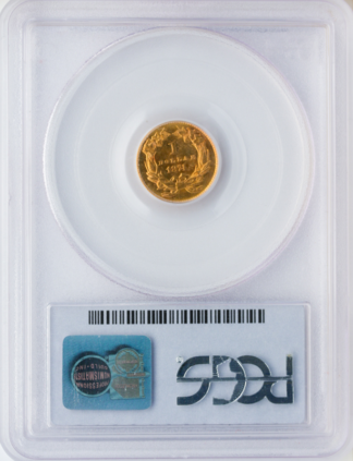 $1 Gold Type 3 Certified MS64 $1 Gold Type 3 Certified MS64