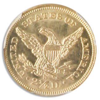 1857-S $2 1/2 Liberty SSCA POD PCGS MS63 CAC