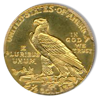 1910 $2 1/2 Indian Simpson Collection PCGS PR66 CAC 1910 $2 1/2 Indian Simpson Collection PCGS PR66 CAC