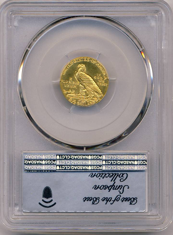 1910 $2 1/2 Indian Simpson Collection PCGS PR66 CAC