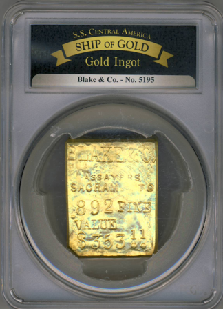 BLAKE GOLD BAR SSCA #5195 19.15 oz .892 Fine $353.11 BLAKE GOLD BAR SSCA #5195 19.15 oz .892 Fine $353.11