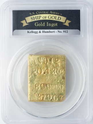 Kellogg & Humbert Bar SSCA PCGS # 912 20.43 oz. .899 Fine $379.67 Kellogg & Humbert Bar SSCA PCGS # 912 20.43 oz. .899 Fine $379.67
