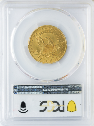 1809/8 $5 Capped Bust PCGS MS63 CAC + 1809/8 $5 Capped Bust PCGS MS63 CAC +