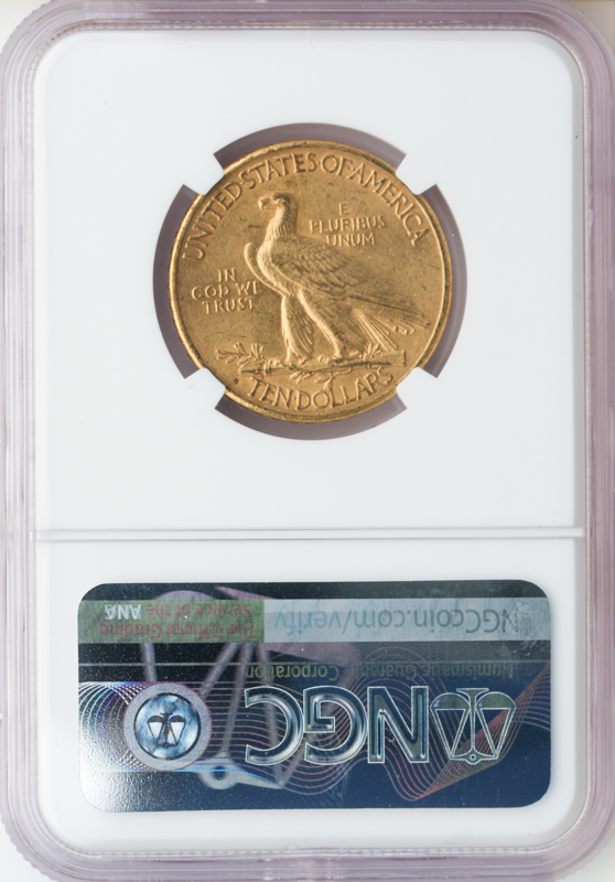 1915-S $10 Indian NGC AU58 CAC
