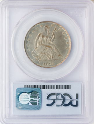 1861 Half Dollar CSA Restrike Silver Coin PCGS Mint State 64(MS64) CAC 1861 Half Dollar CSA Restrike Silver Coin PCGS Mint State 64(MS64) CAC