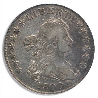 1800 Draped Bust $1 PCGS VF20 CAC 1800 Draped Bust $1 PCGS VF20 CAC