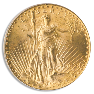 1924 $20 Saint Gaudens PCGS MS66 CAC 1924 $20 Saint Gaudens PCGS MS66 CAC