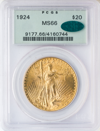 1924 $20 Saint Gaudens PCGS MS66 CAC 1924 $20 Saint Gaudens PCGS MS66 CAC