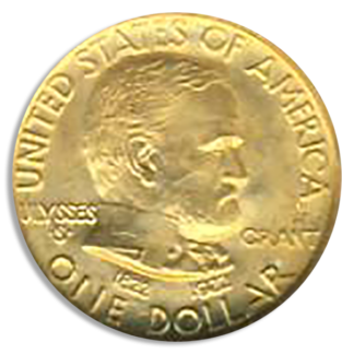 1922 Grant $1 Gold Commemorative With Star NGC MS67 CAC 1922 Grant $1 Gold Commemorative With Star NGC MS67 CAC