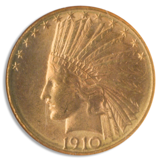 1910-D $10 Indian NGC MS64 CAC 1910-D $10 Indian NGC MS64 CAC